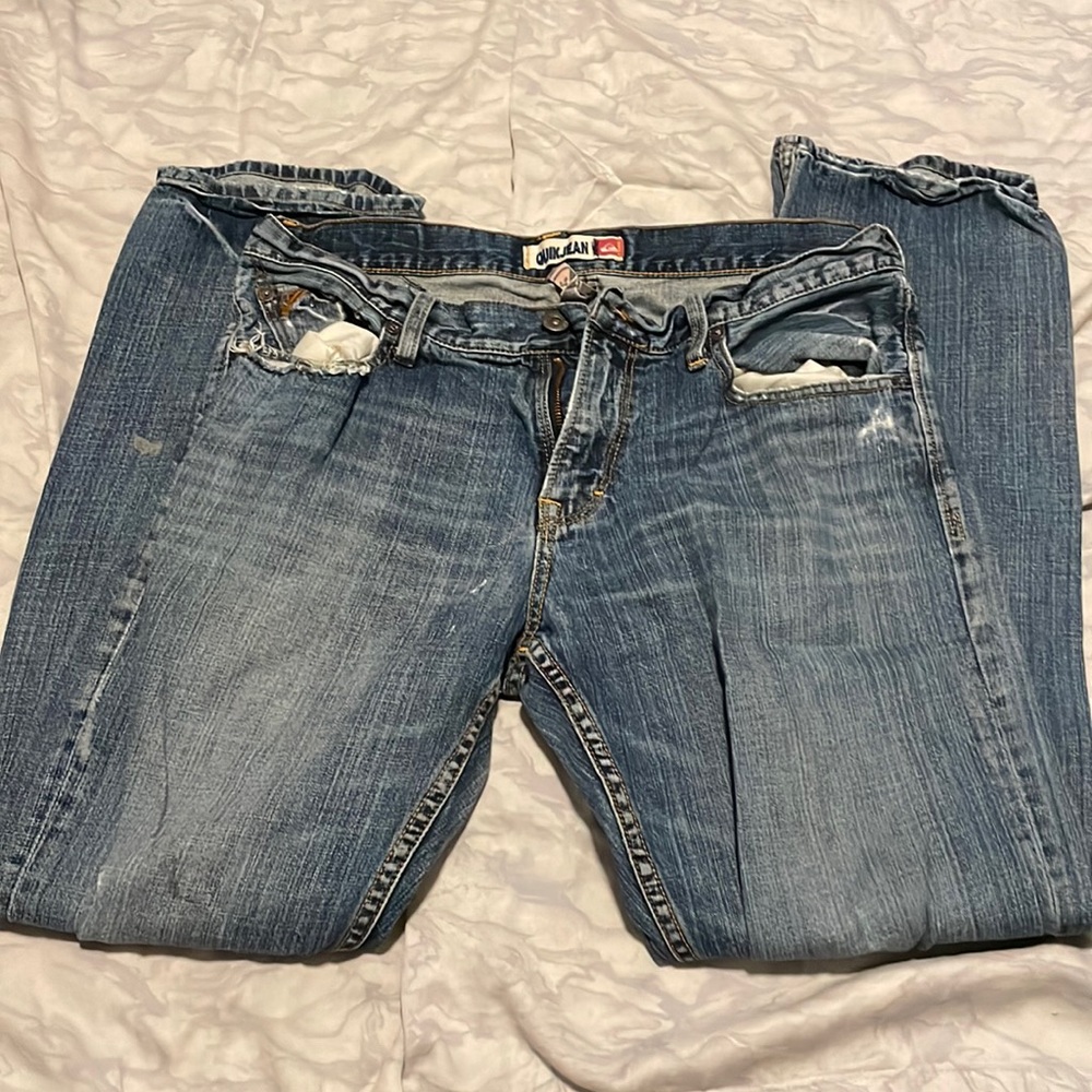COPY - distressed quiksilver denim jeans